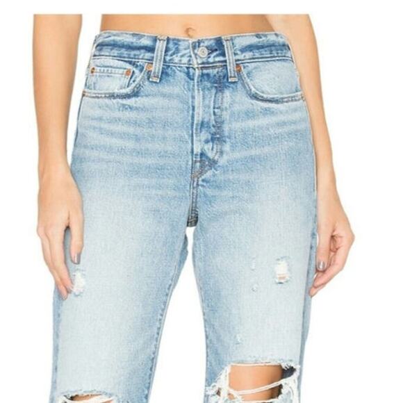 Custom LEVI'S Wedgie Straight Jean Cutoffs 28 - Picture 8 of 8